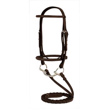 Silverleaf Fancy Raised Bridle with Matching Reins - African Walnut Cob